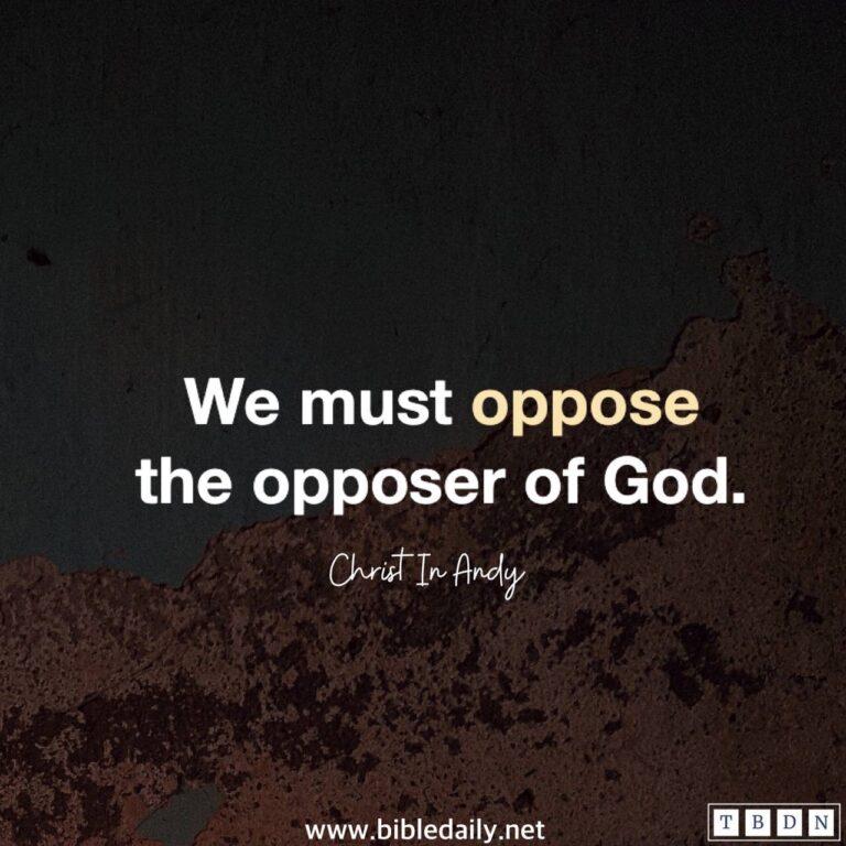 Resist the devil | The Bible Daily Network