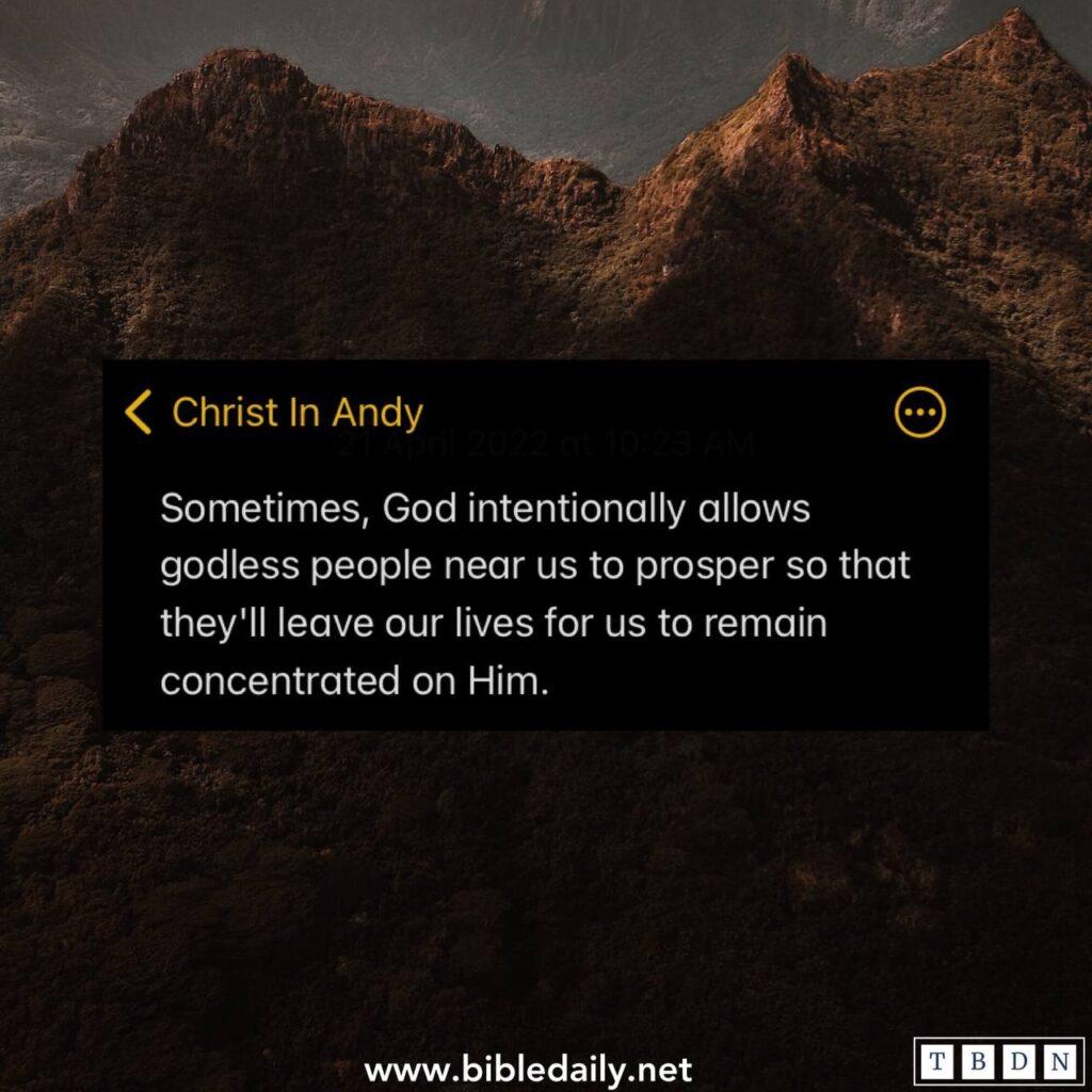 Allow God to Get Rid of Bad Influences