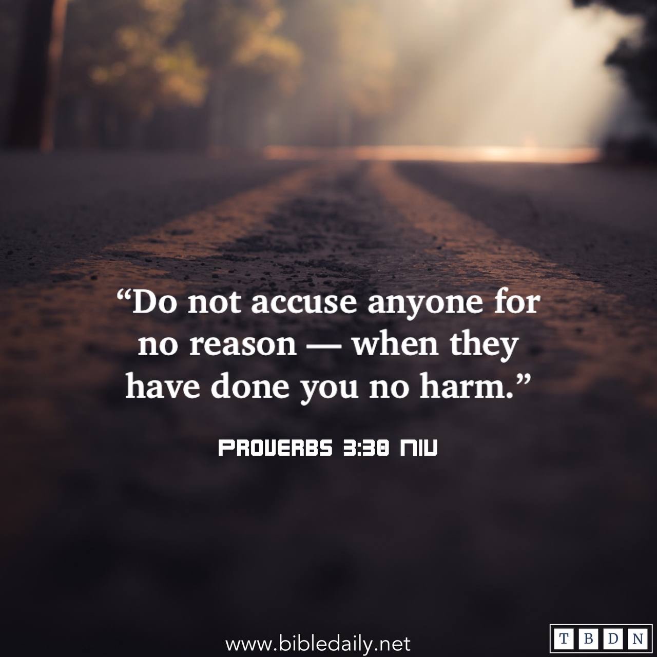 Avoid Useless Accusation | The Bible Daily Network