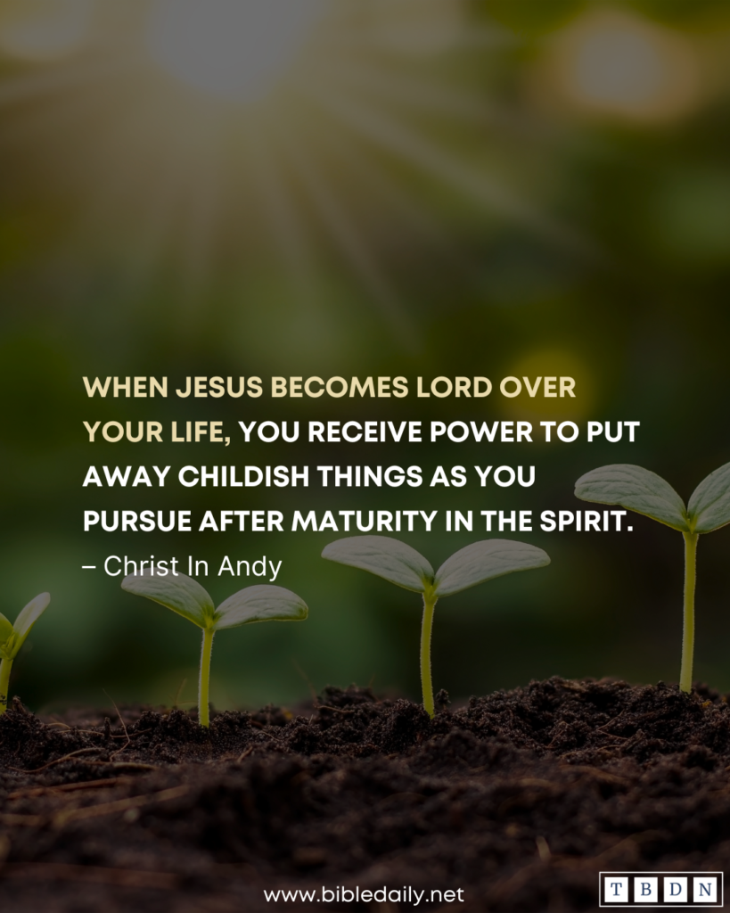 Devotional - Your Upbringing Should Not Always Determine Your Adult Lifestyle