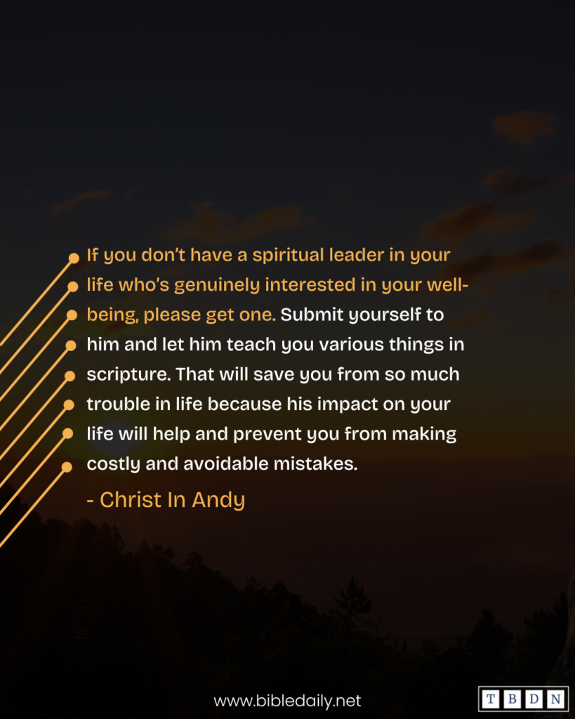 Devotional - Hold on to the Truth Your Leader In Christ Taught You