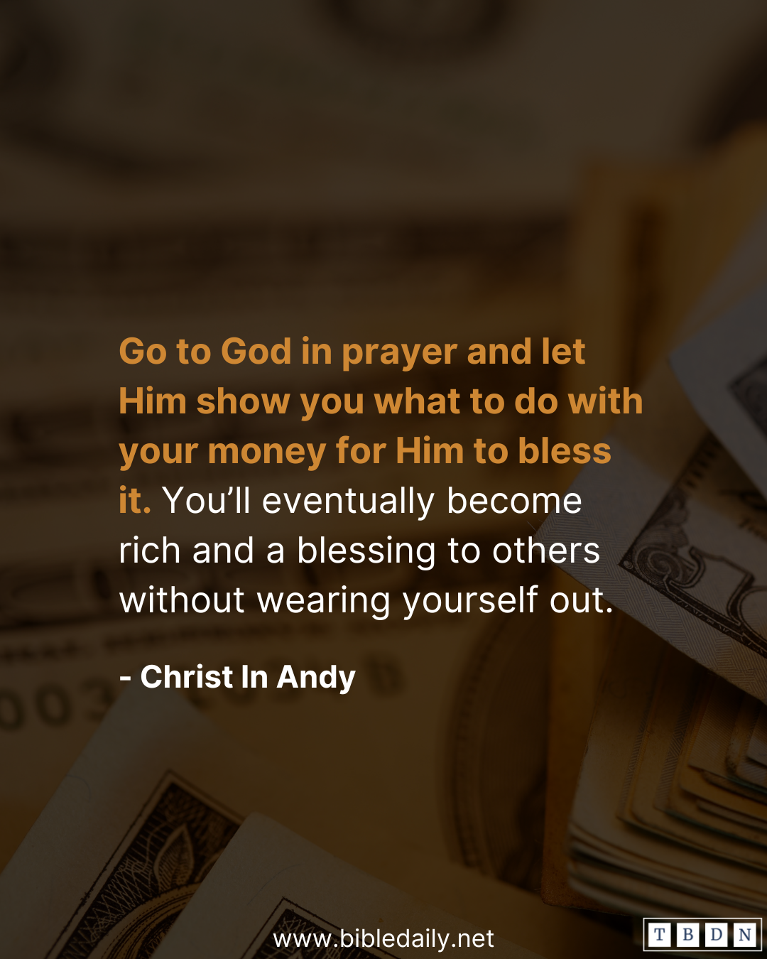 Do Not Wear Yourself to Get Rich | The Bible Daily Network