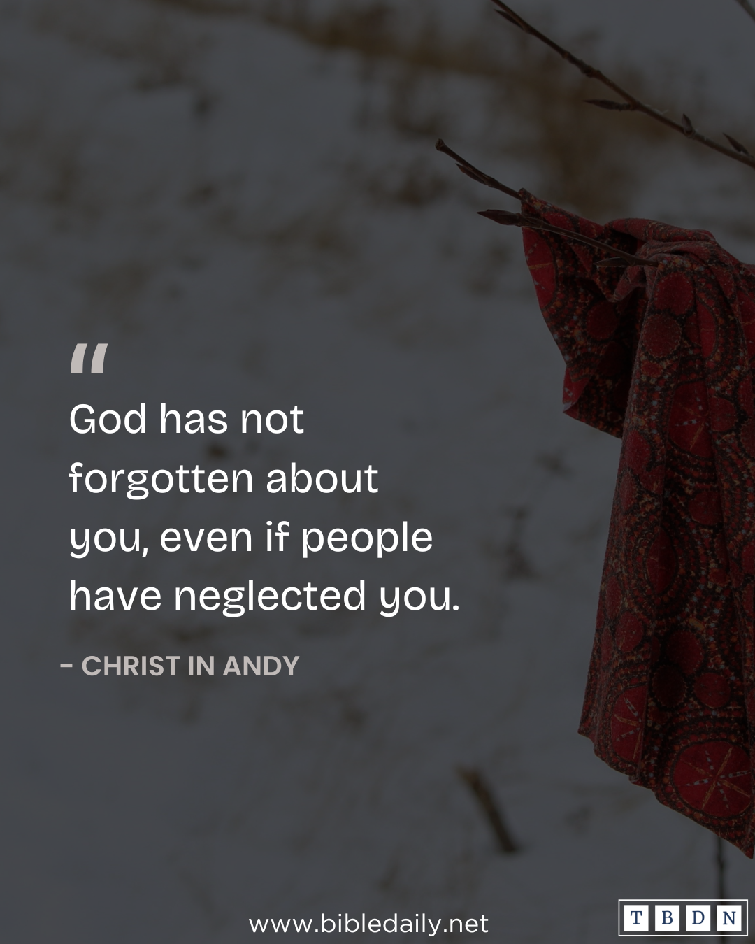God Has Not Forgotten About You | The Bible Daily Network