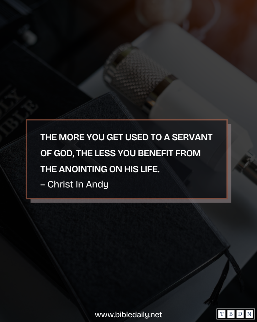 Devotional - Despisers of the Anointing