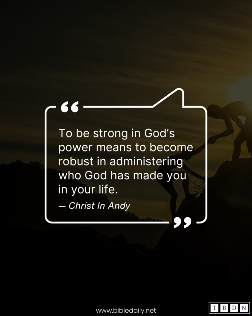 Devotional - Be Strong in the Mighty Power of God