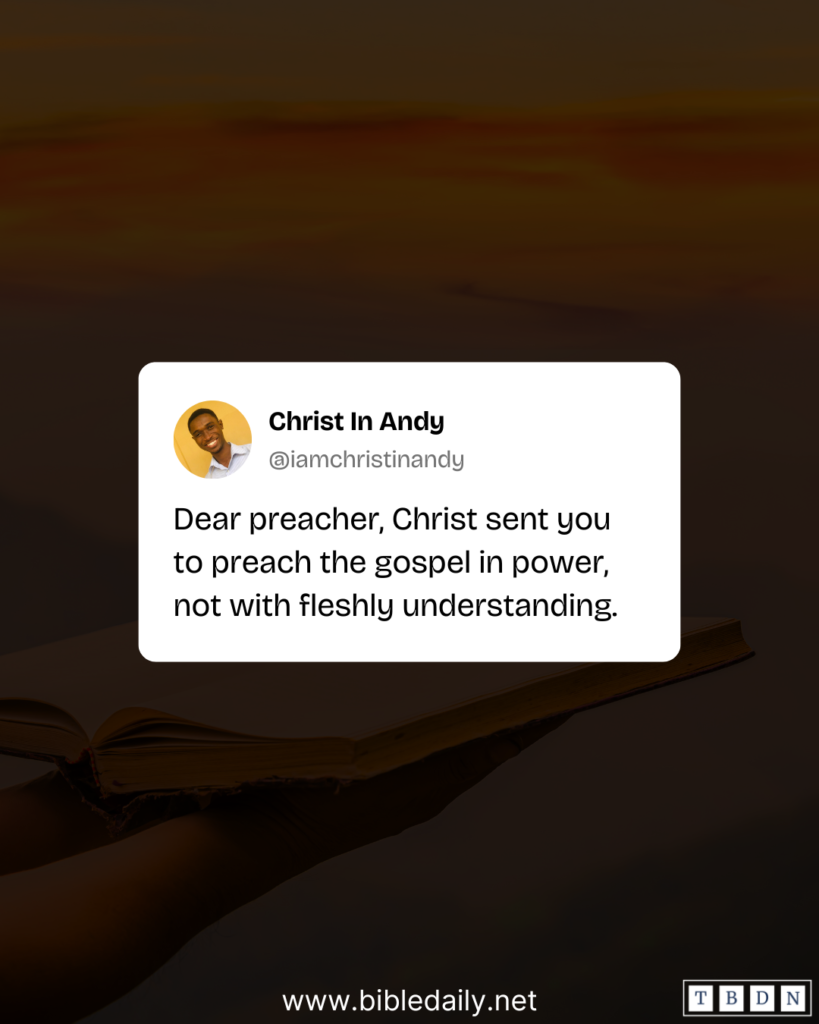 Devotional - Christ Sent You to Preach the Gospel in Power