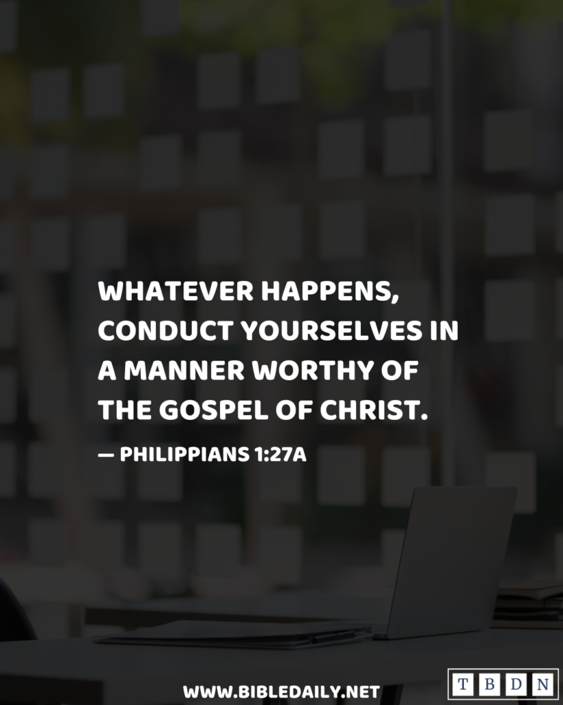 Devotional - Comport Yourself in Honour of God