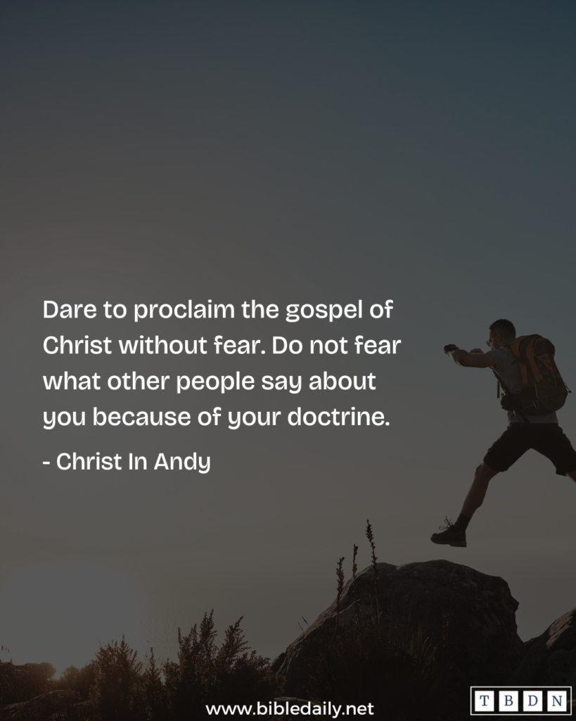 Devotional - Dare to Proclaim the Gospel Without Fear