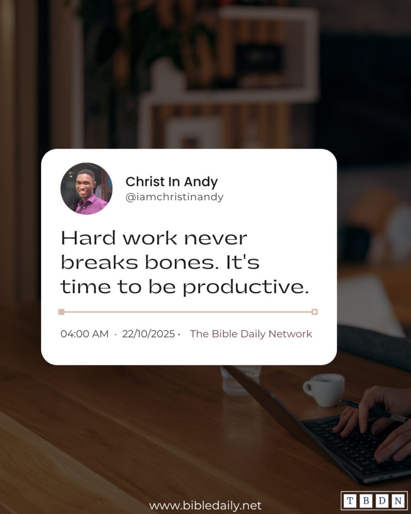 Devotional - Warn Those Who Are Idle and Disruptive