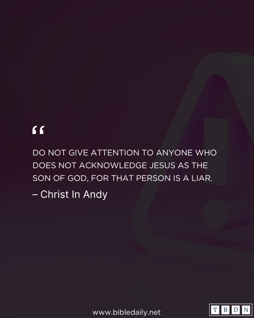 Devotional - Watch Out that Nobody Deceives You