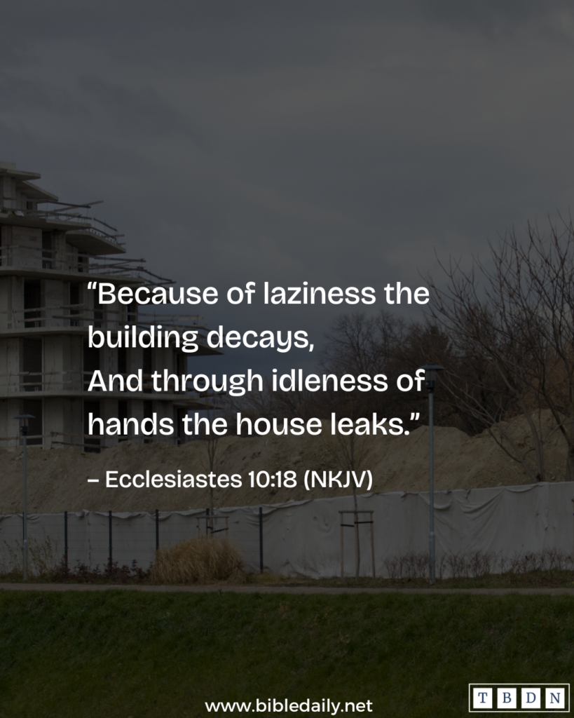 Devotional - Don't Dilute God's Vision for Your Life Because of Laziness