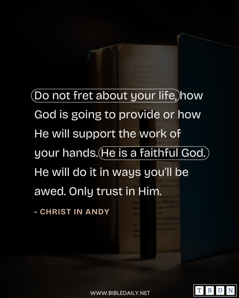 Devotional - God Will Always Provide for the Righteous