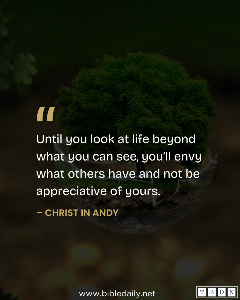 Devotional - Remain at Peace Despite the Personal Successes of Others