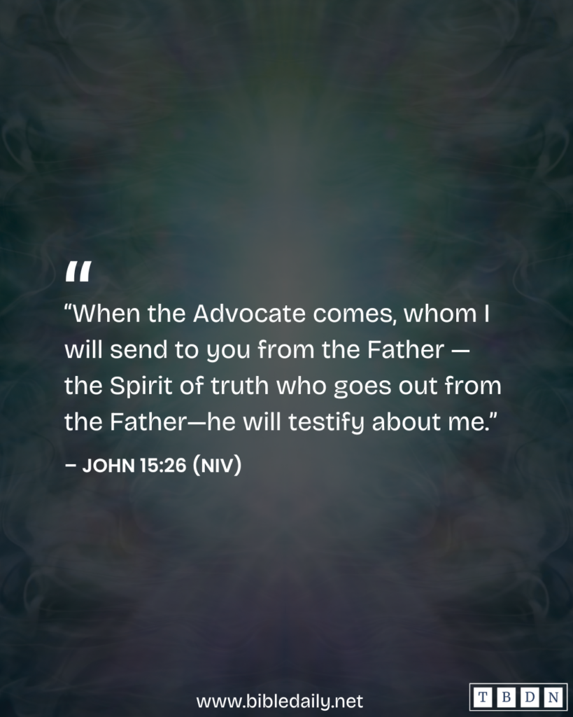 Devotional - The Holy Spirit Testifies About Jesus