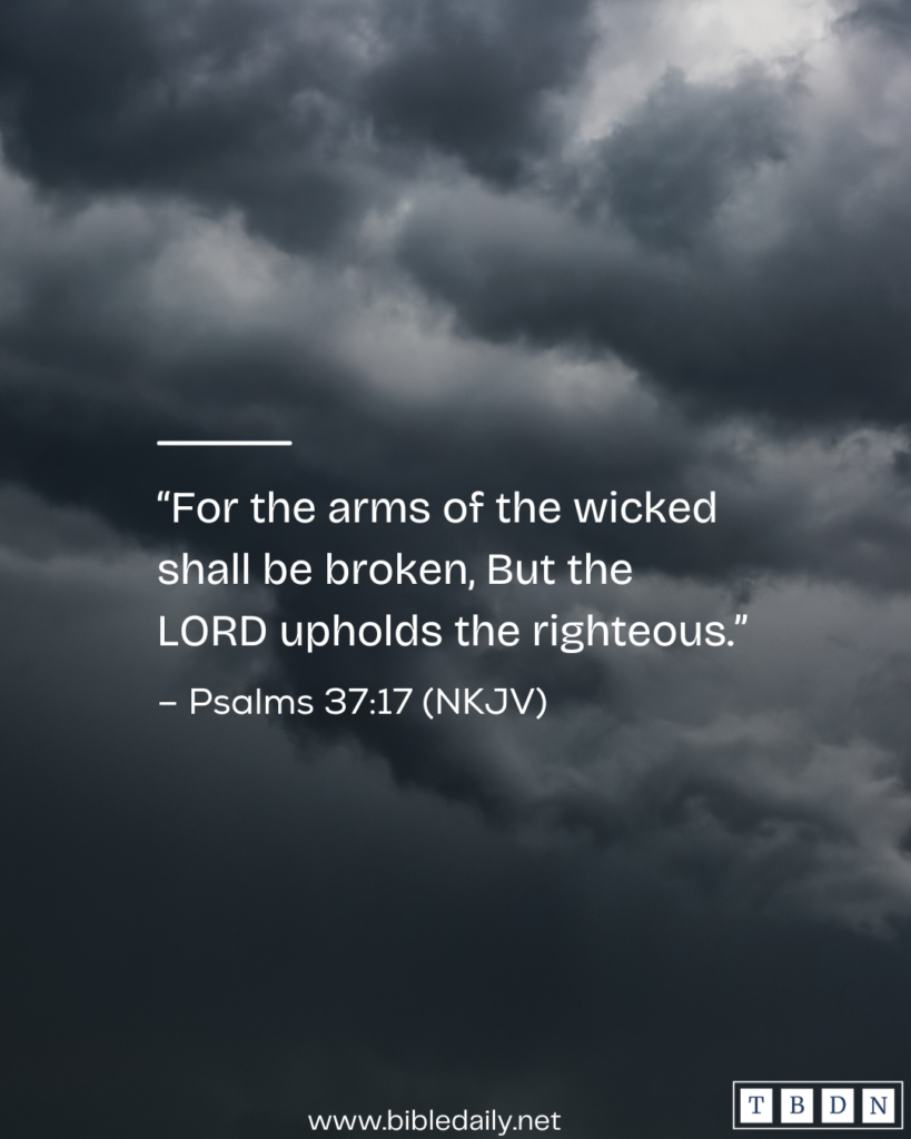 Devotional - The Lord Upholds the Righteous