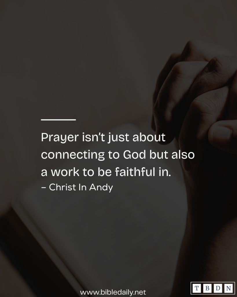 Devotional - Be Faithful in Prayer
