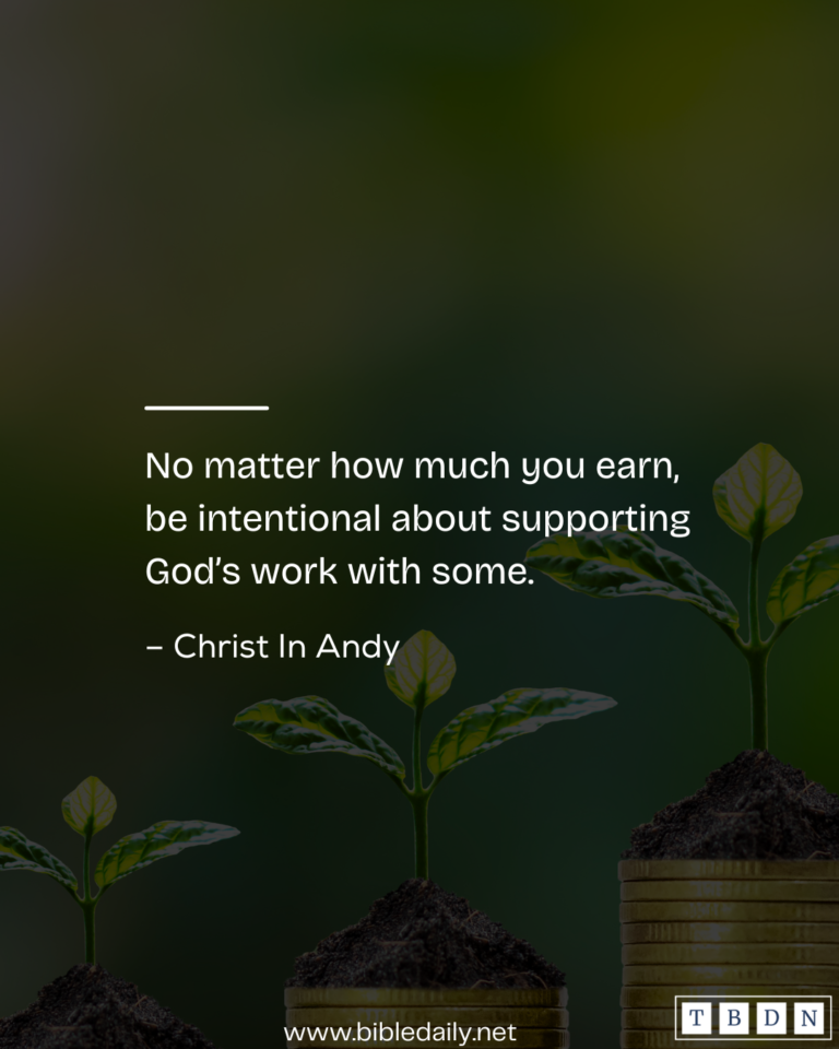 Honour the Lord with Your Wealth | The Bible Daily Network
