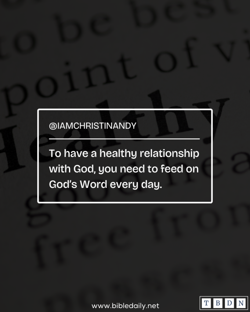 Devotional - What to Do to Have a Healthy Relationship with God