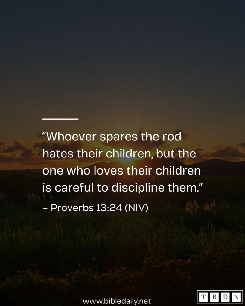 Devotional - Whoever Spares the Rod Hates Their Children