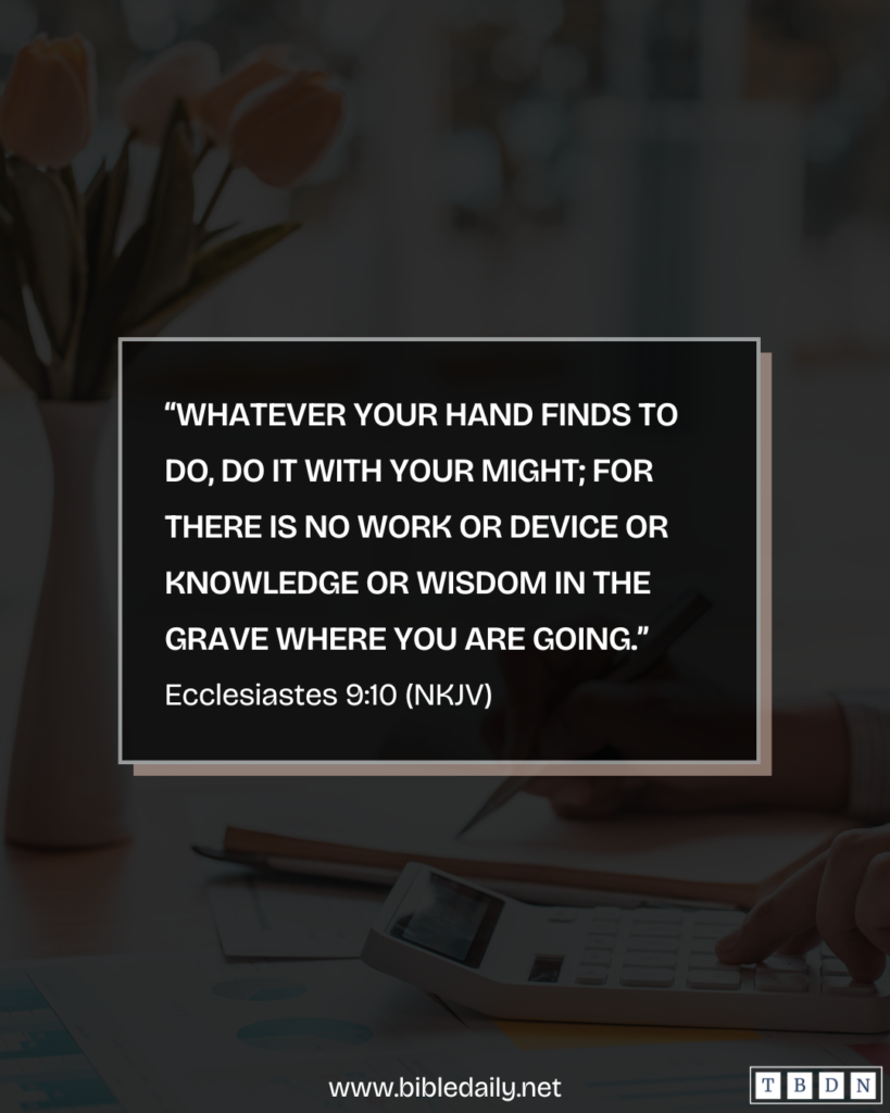 Devotional - Do What Your Hands Find Doing with All Your Might