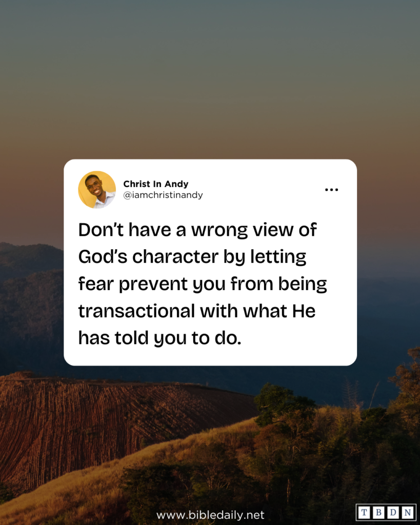 Devotional - Don't Have a Wrong View of God's Character