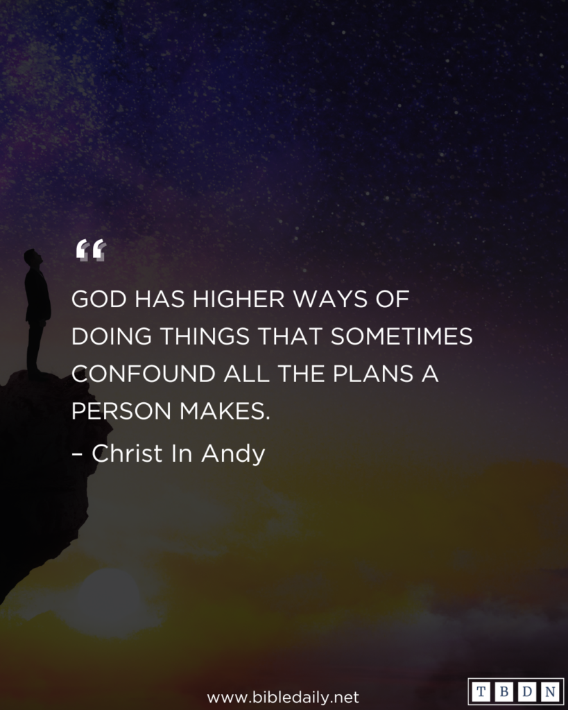 Devotional - Many Are the Plans in a Person's Heart