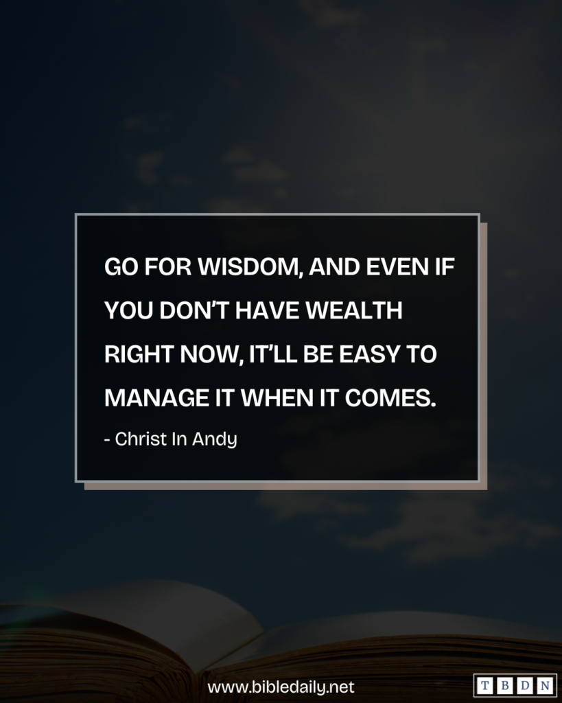 Devotional - Money Is Not All About Spending