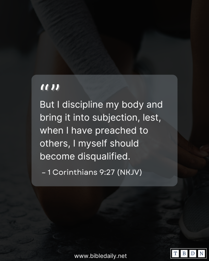 Devotional - Discipline Your Body So You Can Obey God's Word