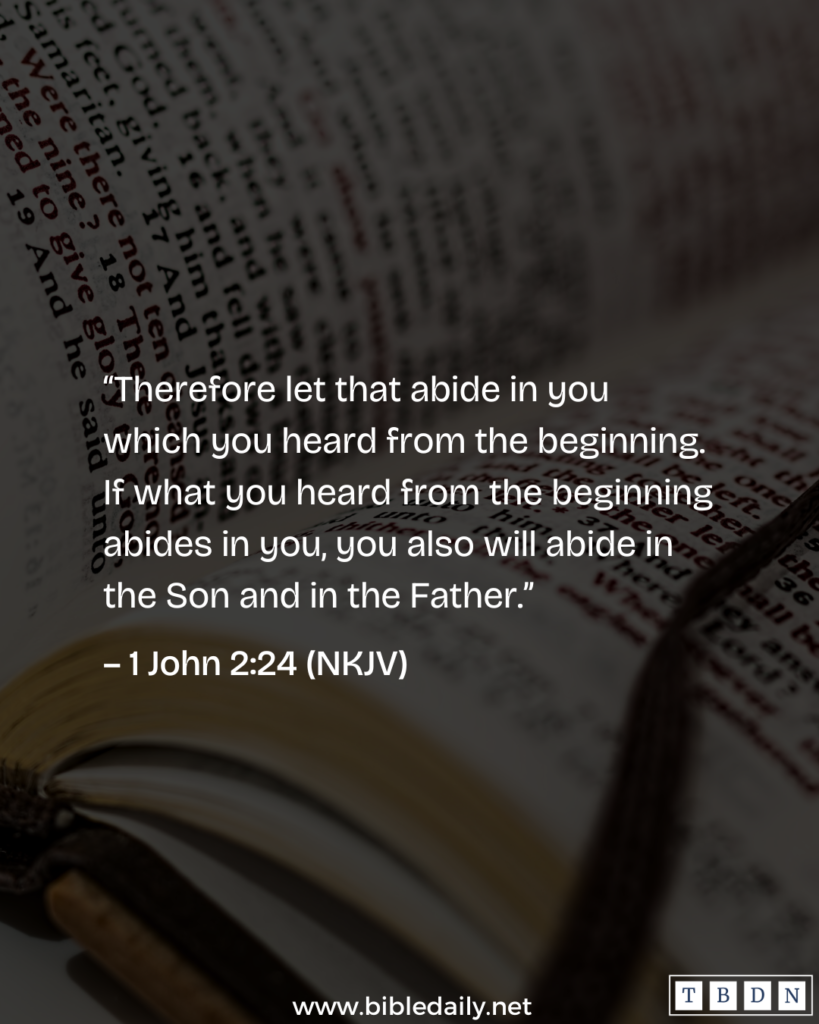 Devotional - Do Not Forget the Word You Have Received
