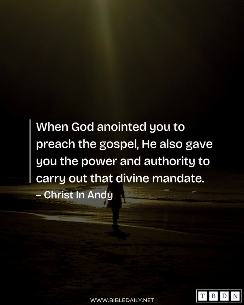 Devotional - Don't Be Timid When Preaching the Gospel