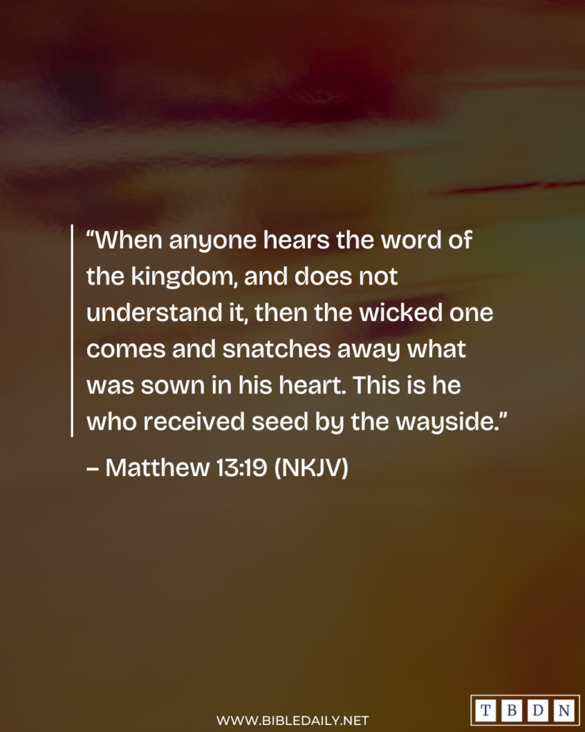 Devotional - Don't Let the Devil Steal God's Word in Your Heart