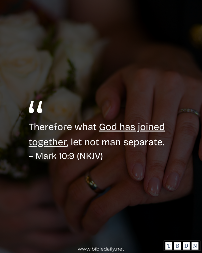 Devotional - God Is the Joiner of Marital Unions