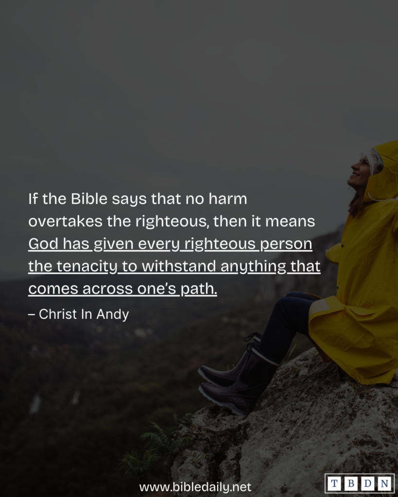 Devotional - No Harm Overtakes the Righteous