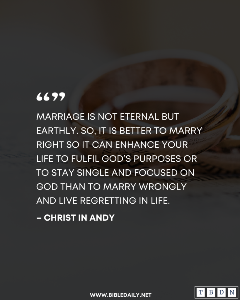 Devotional - No Marriage After the Resurrection