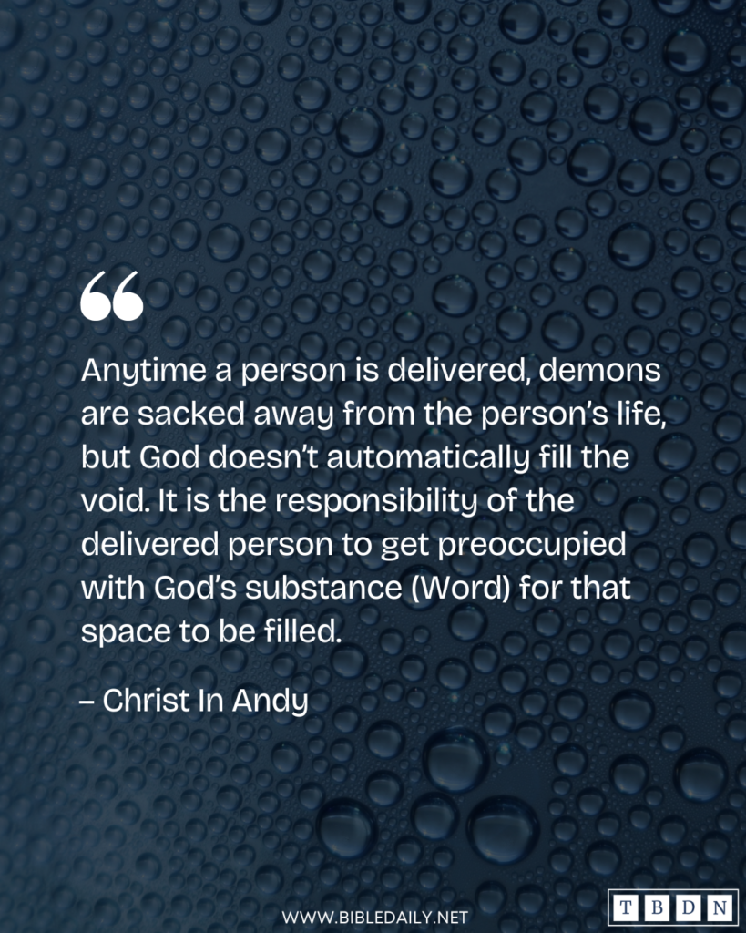 Devotional - Occupy Your Inner Man with God's Substance