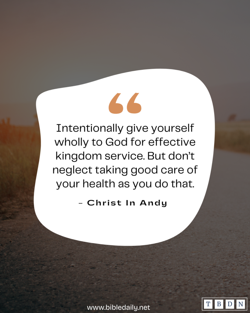 Devotional - Intentionally Give Yourself Wholly to God