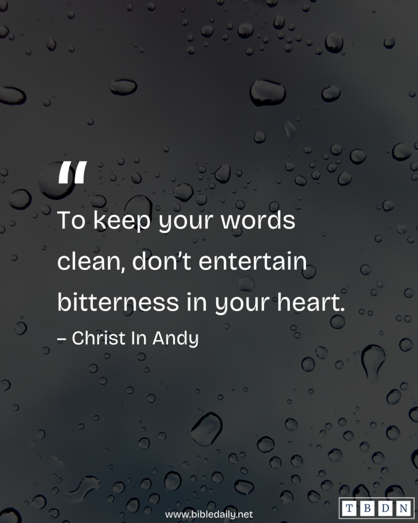 Devotional - The Mouth Speaks What the Heart Is Full of