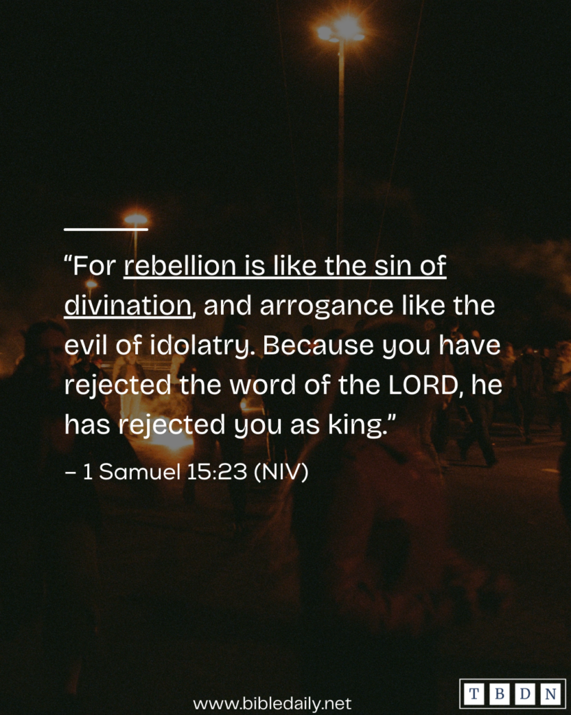 Devotional - The Sin of Divination
