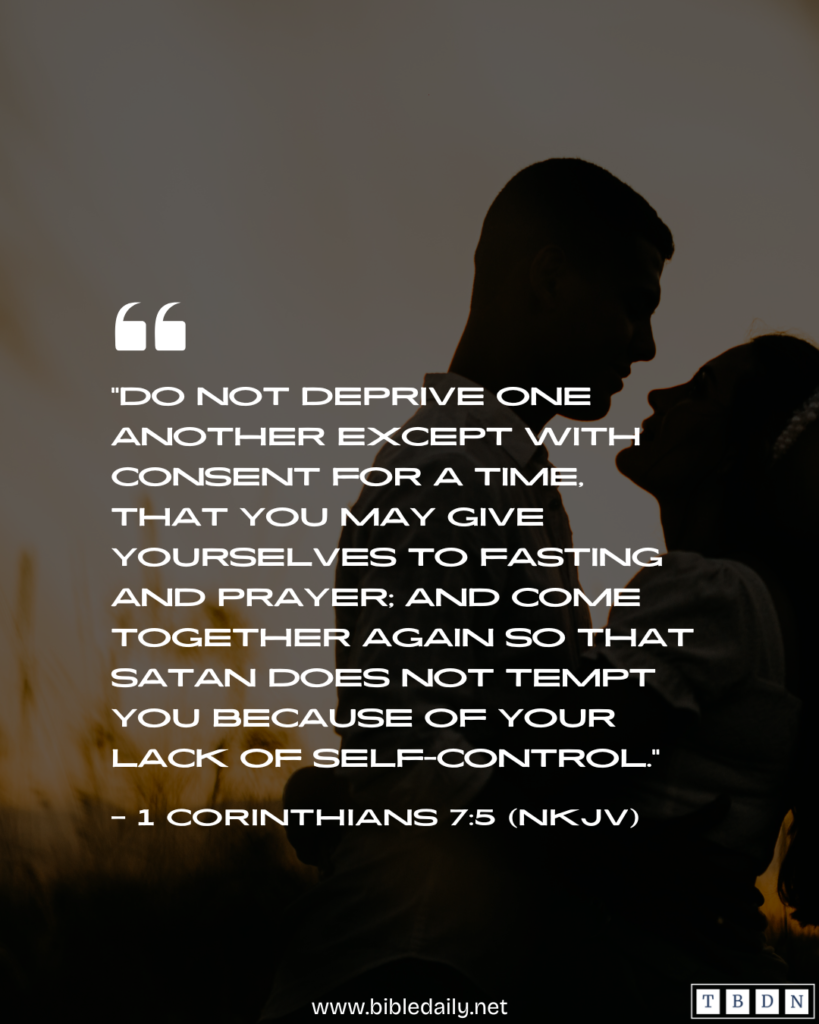 Devotional - Don't Deprive Your Spouse of Sexual Intimacy Without Mutual Agreement