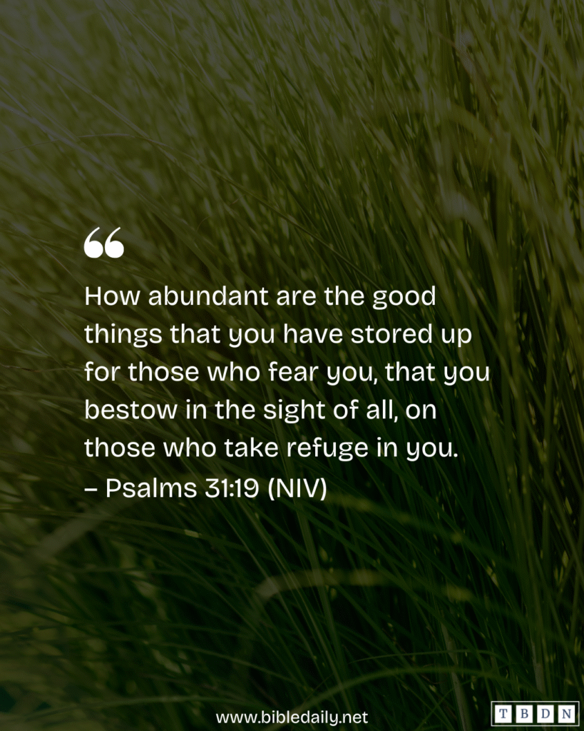 Devotional - God Has Good Things Stored Up for You