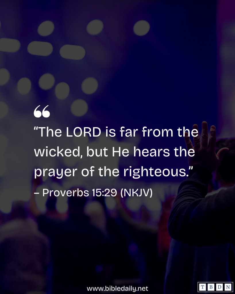 Devotional - God Hears the Prayer of the Righteous