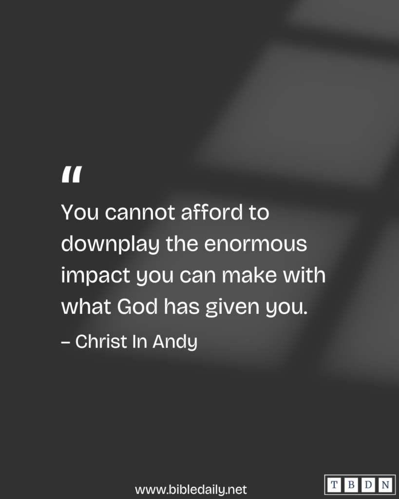 Devotional - God Usually Gives Big Things in Small Parcels