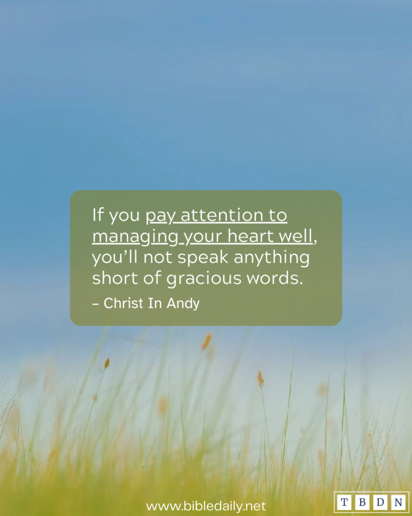 Devotional - Gracious Words are Pure in God's Sight