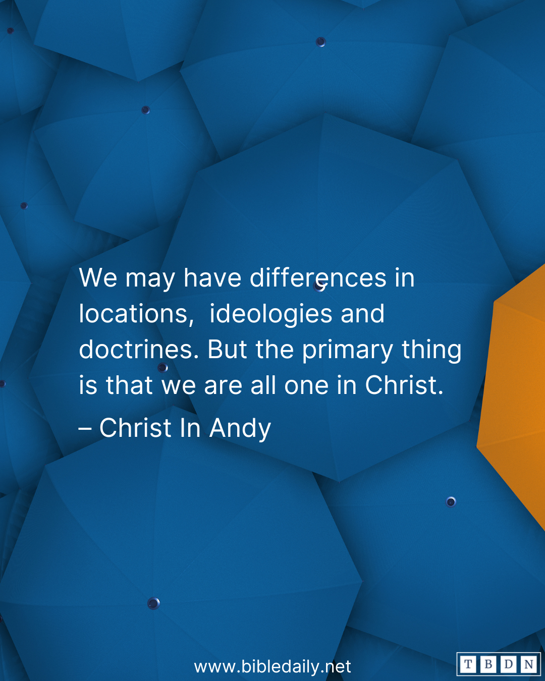 Devotional - We Are All One in Christ