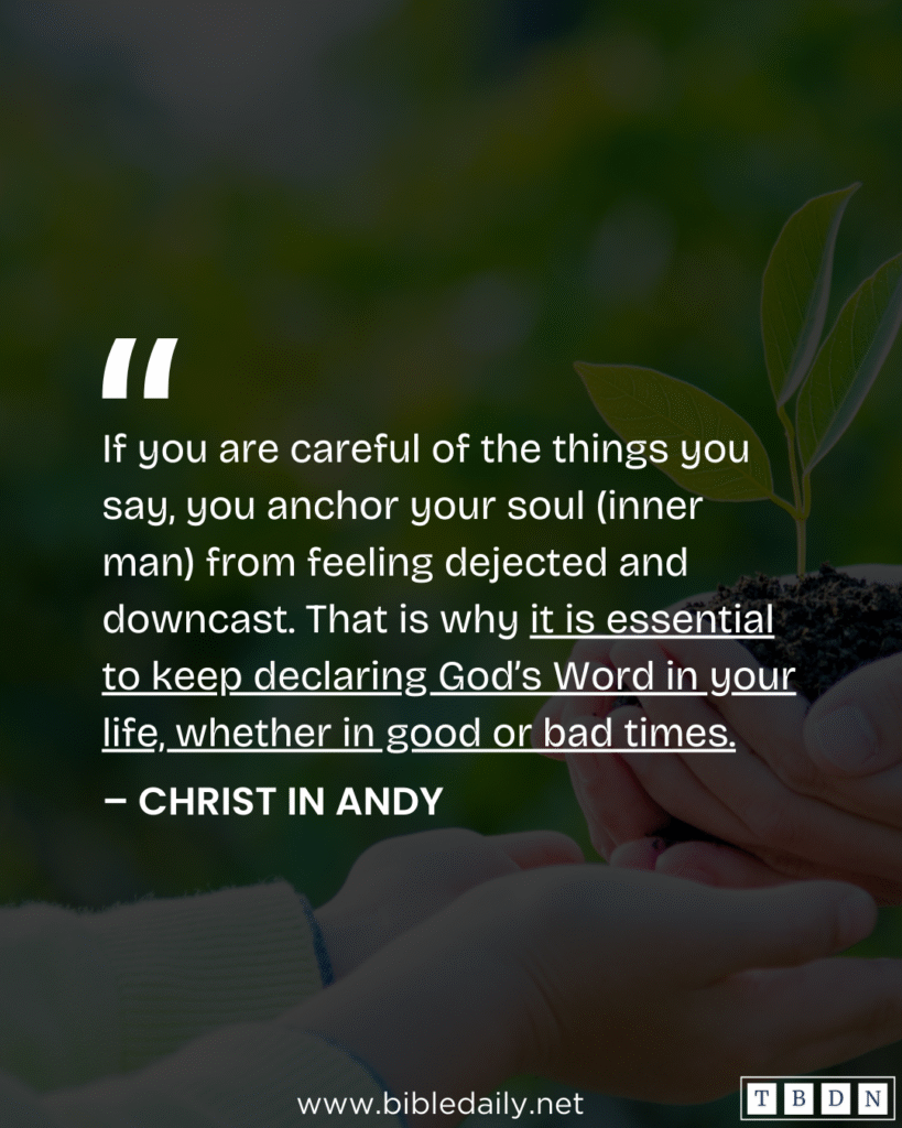 Devotional - Be Careful of the Things You Say