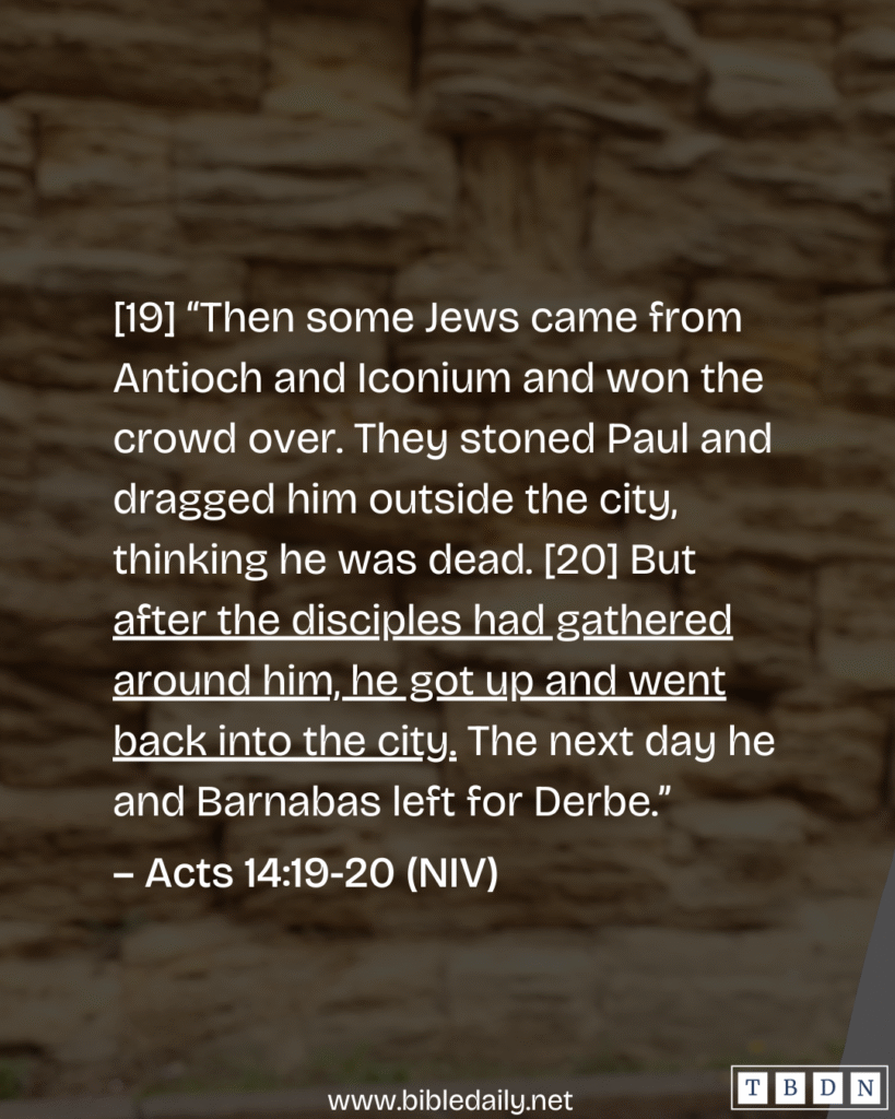 Devotional - Get Up After Suffering and Move on