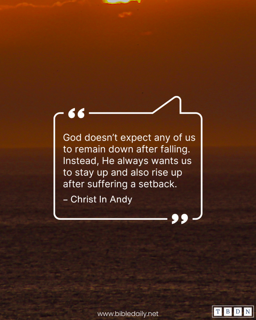 Devotional - Rise Up After Suffering a Setback