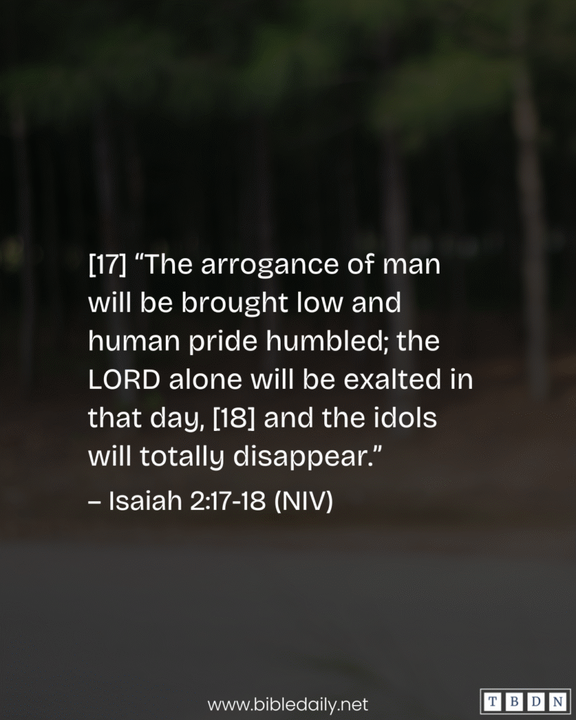 Devotional - The Arrogance of Man Will be Brought Low
