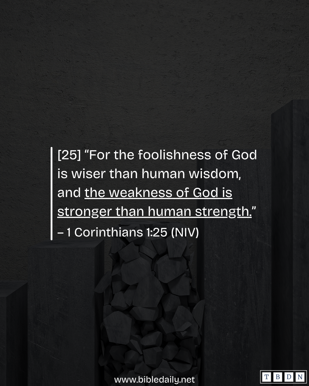 Devotional - The Weakness of God Is Stronger than Human Wisdom